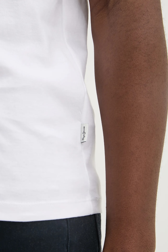 Bavlnené tričko Pepe Jeans DORIAN TEE PM509721 biela