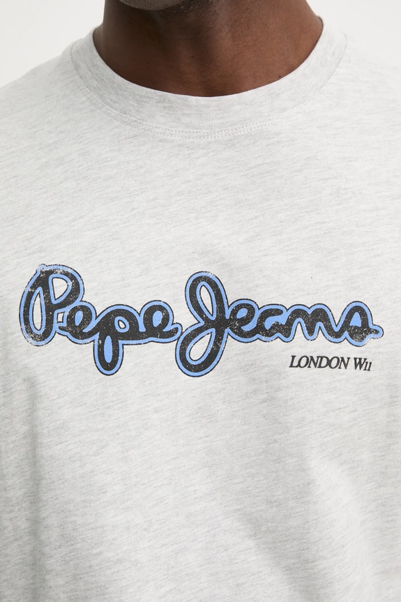 Pepe Jeans tricou din bumbac DORIAN TEE PM509721 gri