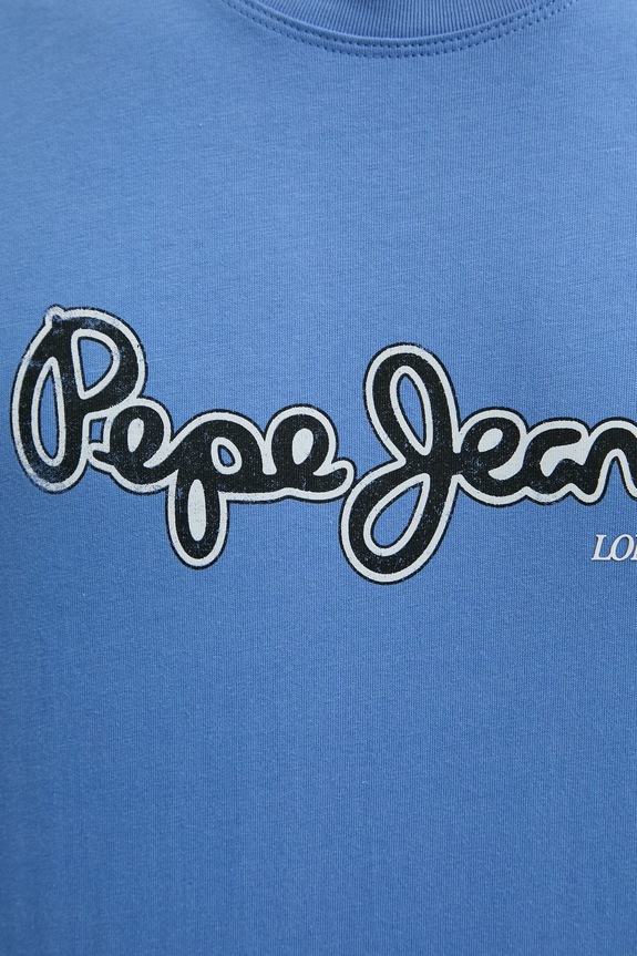 Pepe Jeans tricou din bumbac DORIAN TEE PM509721 violet