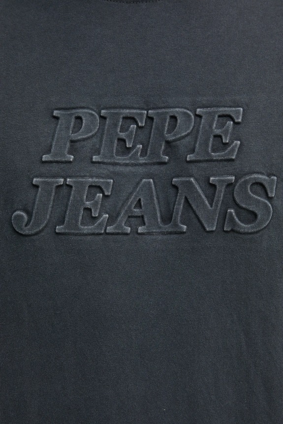 Βαμβακερό μπλουζάκι Pepe Jeans DARIUS TEE PM509723 μαύρο