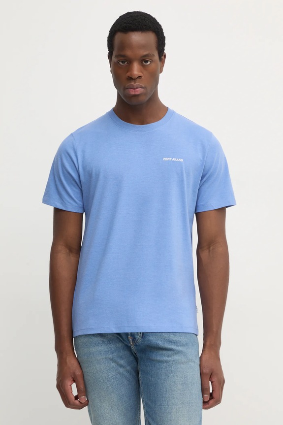 Pepe Jeans tricou DAMIAN TEE uni violet PM509726