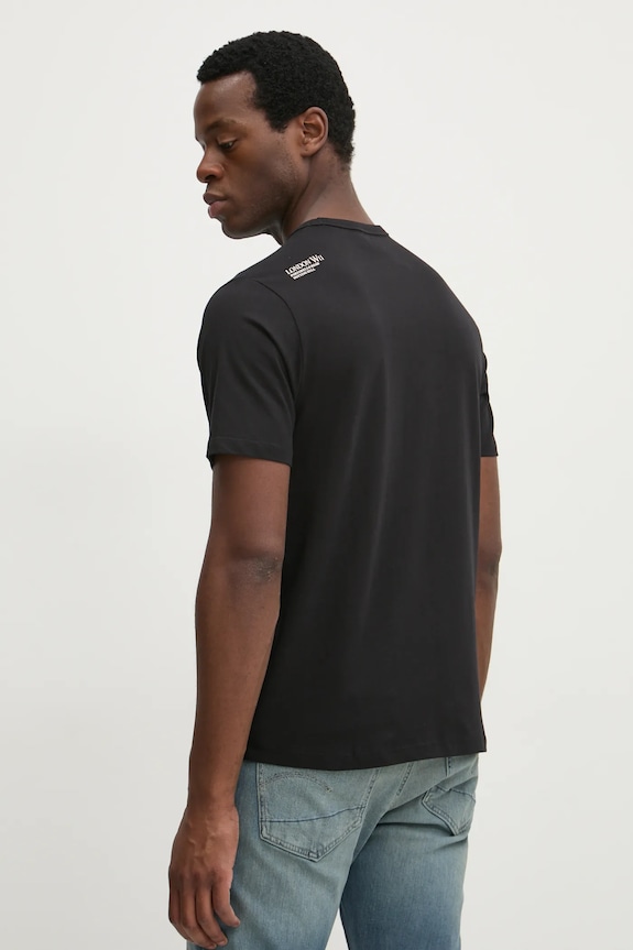 Ρούχα Βαμβακερό μπλουζάκι Pepe Jeans DYLAN TEE PM509728 μαύρο