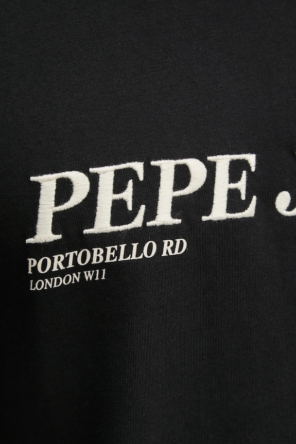 Βαμβακερό μπλουζάκι Pepe Jeans DYLAN TEE PM509728 μαύρο