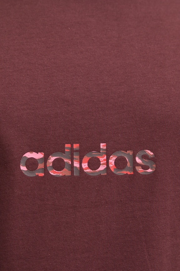 Bavlněné tričko adidas Camo JN1404 červená