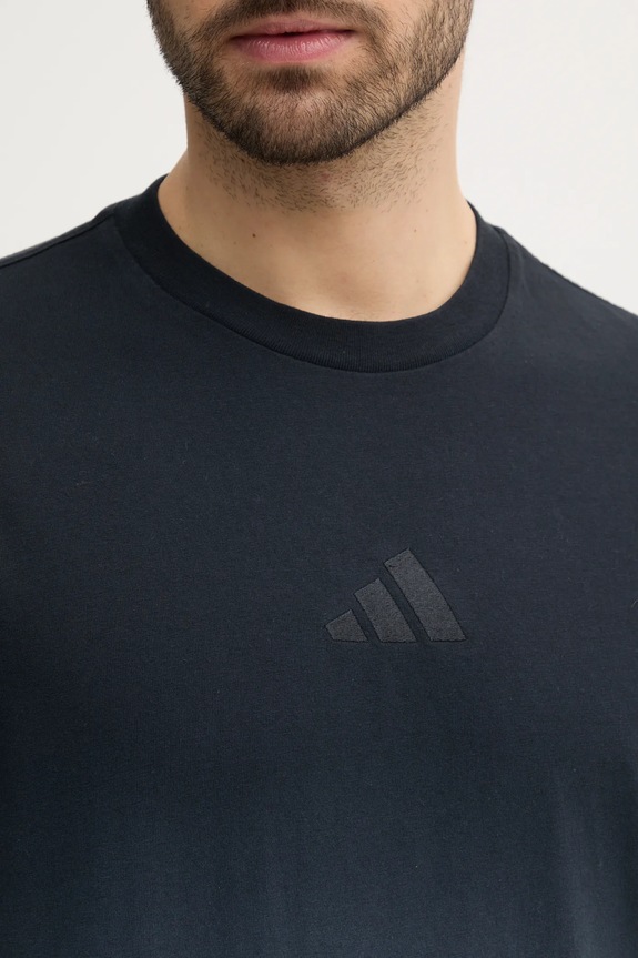 adidas t-shirt bawełniany ALL SZN Dip Dye JJ3694 szary