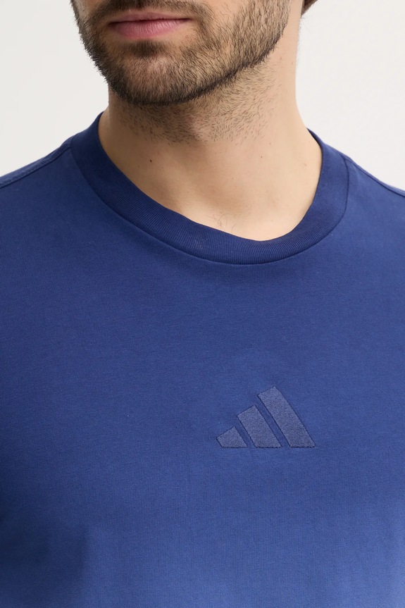 adidas t-shirt bawełniany ALL SZN Dip Dye JJ3697 niebieski