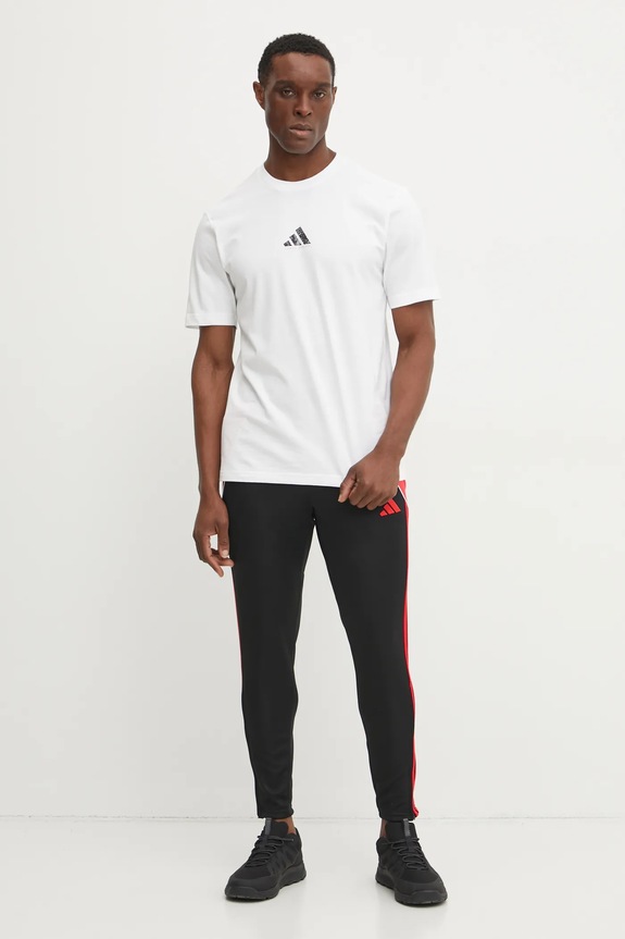 adidas t-shirt bawełniany M C PHOTO TEE JN6951 biały SS25