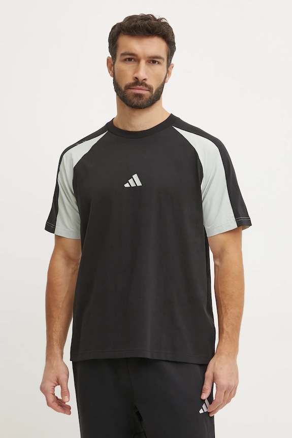adidas t-shirt Essential Colorblock pozostałe czarny JD8060