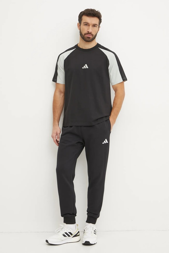 adidas t-shirt Essential Colorblock JD8060 czarny SS25