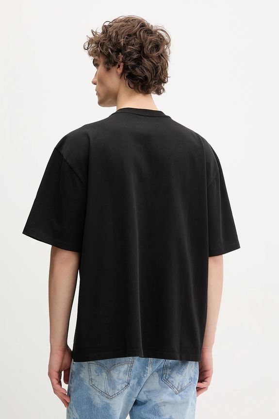Abbigliamento Fiorucci t-shirt in cotone Curly Lollipop Logo Boxy T-Shirt U02SPTSH103CJ01BK02 nero