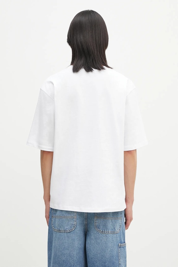 Îmbrăcăminte Fiorucci tricou din bumbac Candy Logo Relaxed Fit T-Shirt U02SPTSH101CJ01WH09 alb