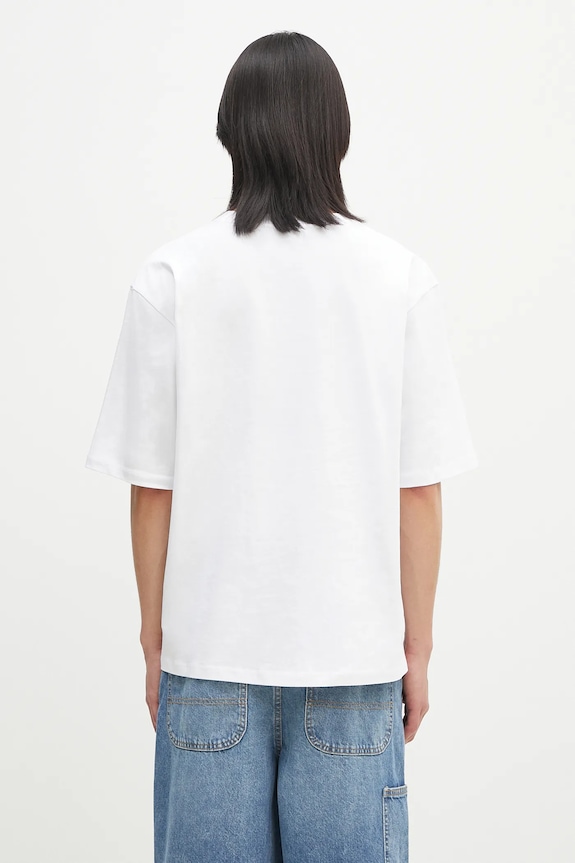 Îmbrăcăminte Fiorucci tricou din bumbac Candy Logo Relaxed Fit T-Shirt U02SPTSH101CJ01WH09 alb