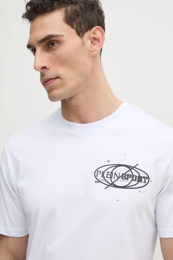 PLEIN SPORT tricou alb SAEC.MTK8012.STE001N
