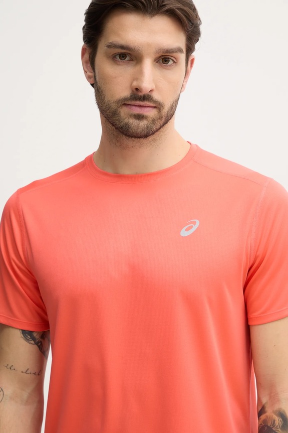 Asics t-shirt do biegania Core pomarańczowy 2011D221