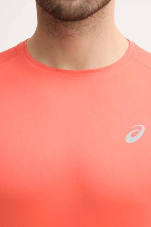 Asics t-shirt do biegania Core 2011D221 pomarańczowy