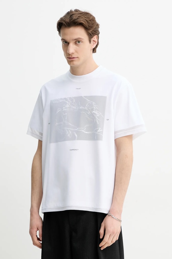Heliot Emil t-shirt okrągły biały SS25.M.09.138.WHT02