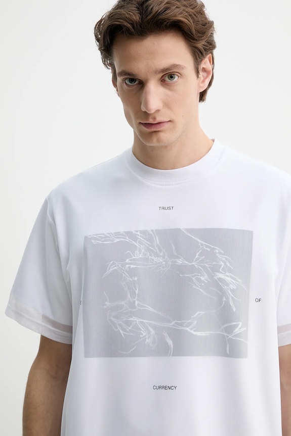 Heliot Emil t-shirt biały SS25.M.09.138.WHT02
