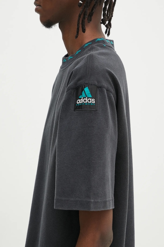 Хлопковая футболка adidas Originals Equipment Tee чёрный JD0654