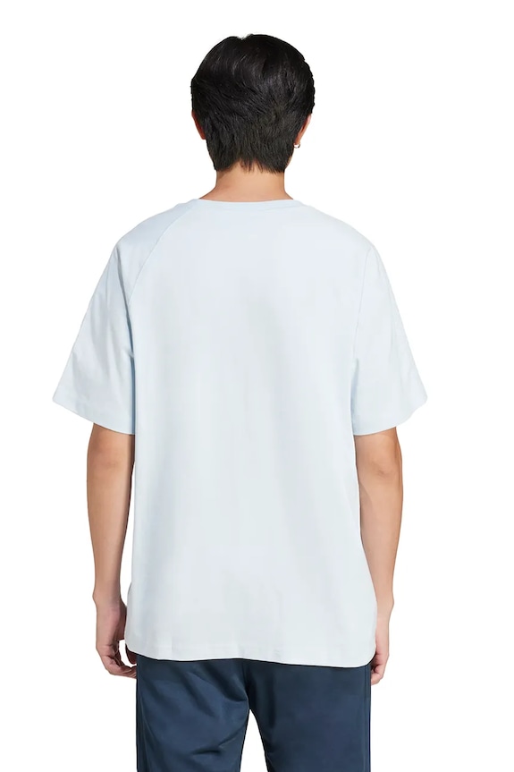 Bavlněné tričko adidas Originals Premium Essentials Tee JD3280 modrá