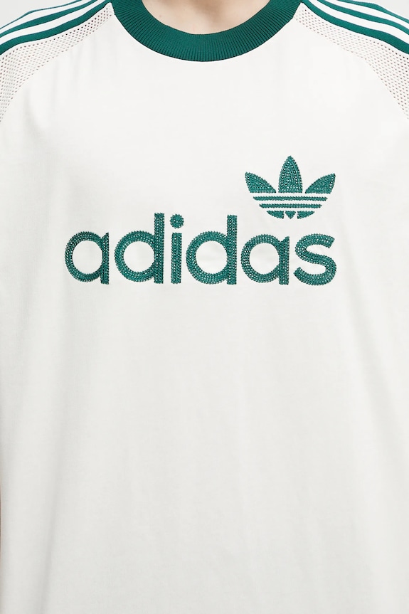 adidas Originals t-shirt Premium Knitted Tee beige JD3407