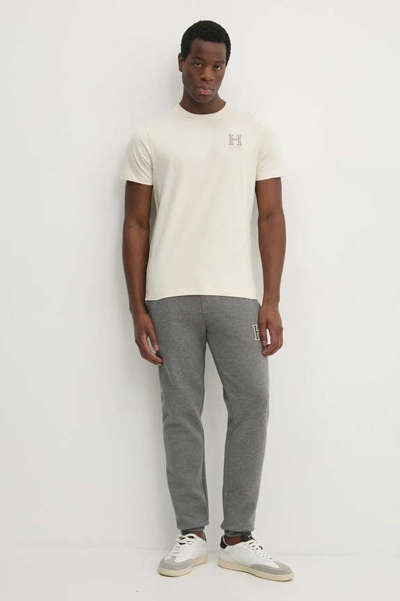 Hackett London t-shirt in cotone HM500858 beige SS25