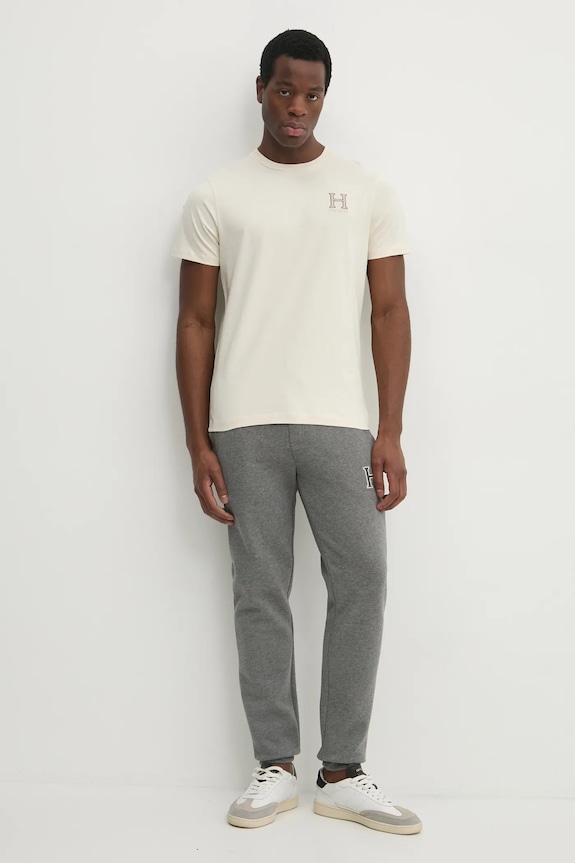 Hackett London t-shirt in cotone HM500858 beige SS25