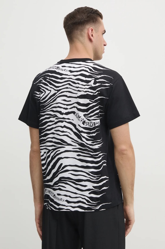 Odzież Versace Jeans Couture t-shirt bawełniany 78GAH6RZ.JS463 czarny