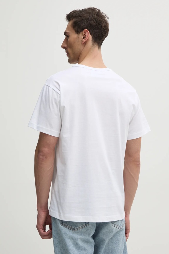 Îmbrăcăminte Versace Jeans Couture tricou din bumbac 78GAHC01.CJ01C alb
