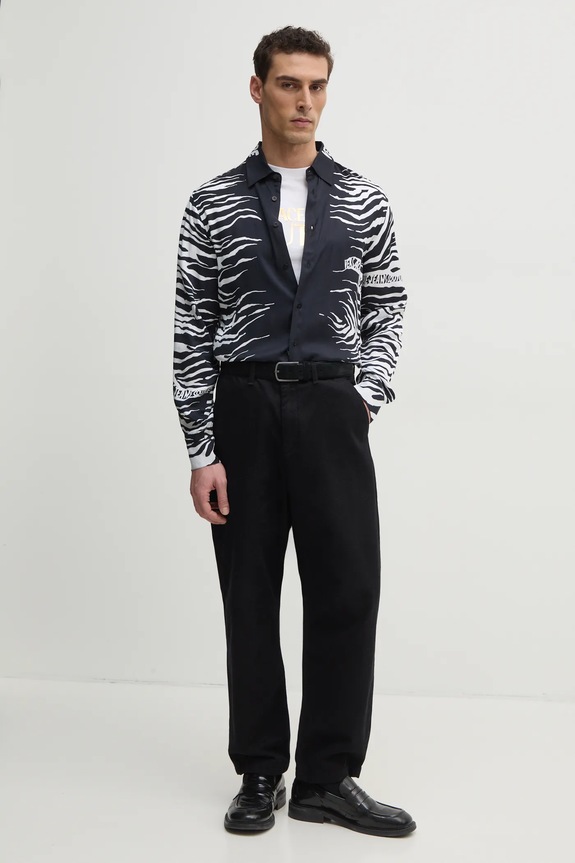 Versace Jeans Couture tricou din bumbac 78GAHT05.CJ00T alb SS25