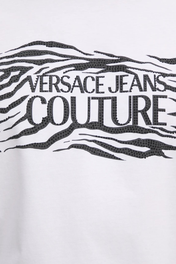 Versace Jeans Couture t-shirt bawełniany 78GAH6L1.J0001 biały