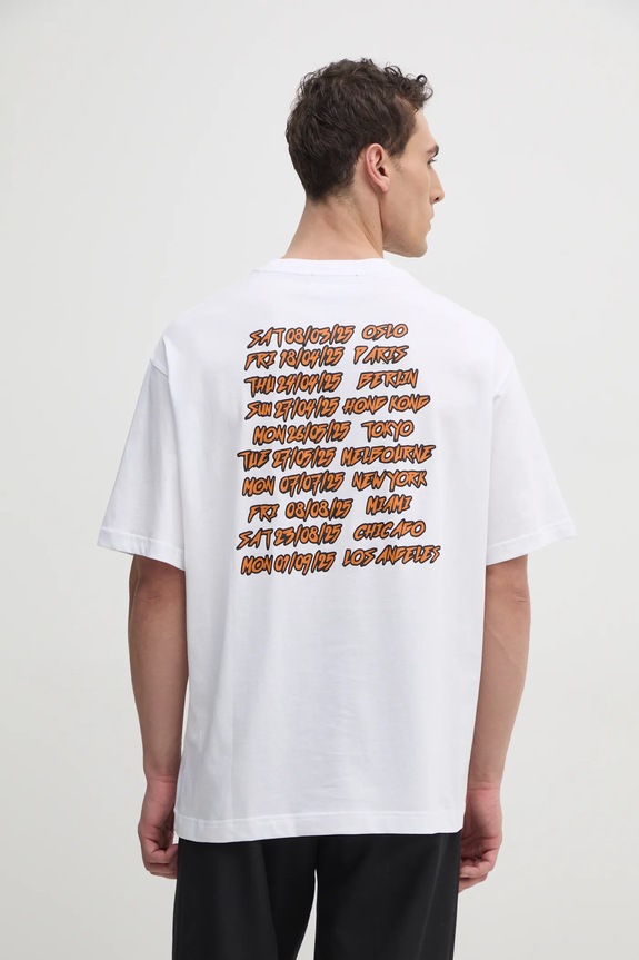 Odzież Versace Jeans Couture t-shirt bawełniany 78GAHC03.CJ01C biały