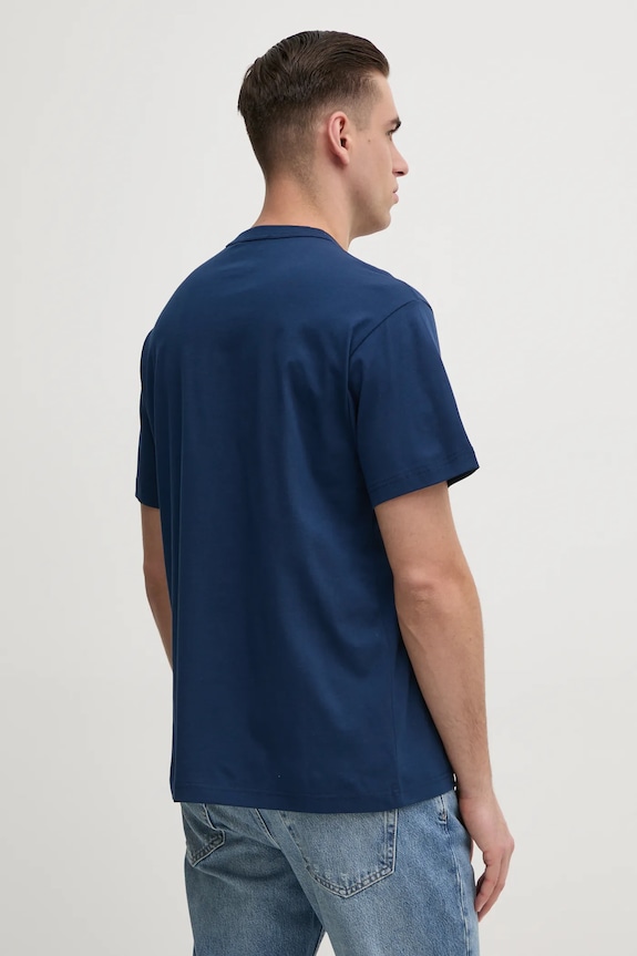 Îmbrăcăminte Versace Jeans Couture tricou din bumbac 78GAHE05.CJ00E bleumarin