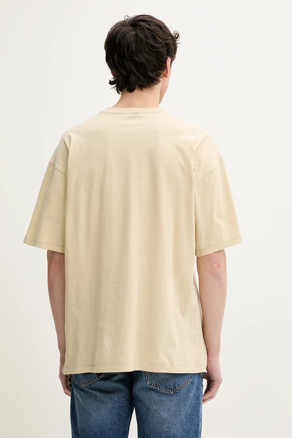 Oblečení Bavlněné tričko Diesel T-BOXT-R4 T-SHIRT A16208.0DRAM béžová
