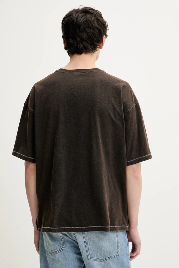 Odjeća Pamučna majica Diesel T-BOXT-R4 T-SHIRT A16208.0DRAM smeđa