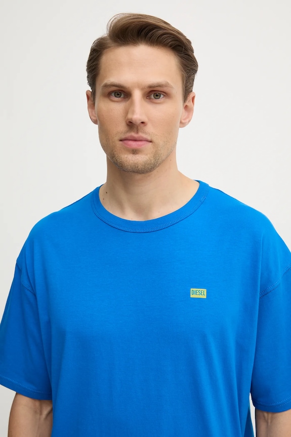 Diesel oversize tričko pánske bavlnené T-BOXT-R30 T-SHIRT fialová A16400.0QIAM