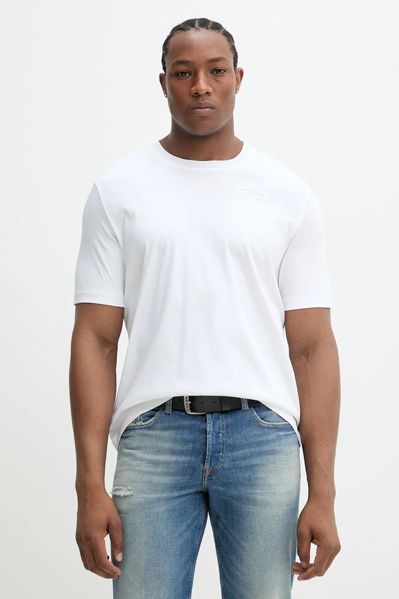 Pamučna majica Diesel T-MADJUST-R2 T-SHIRT pamuk bijela A16432.0SKAF