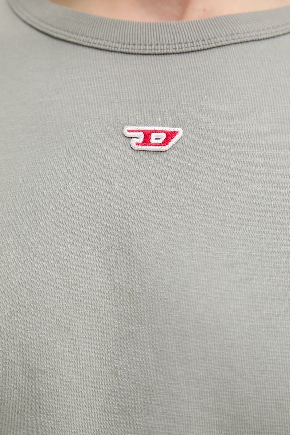 Βαμβακερό μπλουζάκι Diesel T-ADJUST-R23 T-SHIRT A16614.0QLAA πράσινο