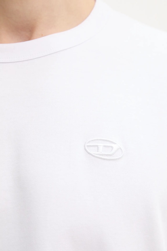 Тениска Diesel T-ADJUST-SLITS-R17 T-SHIRT A16672.0AIJU бял