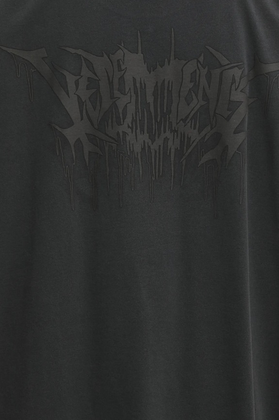 VETEMENTS t-shirt in cotone Drip Metal Oversized UA66TR660B nero