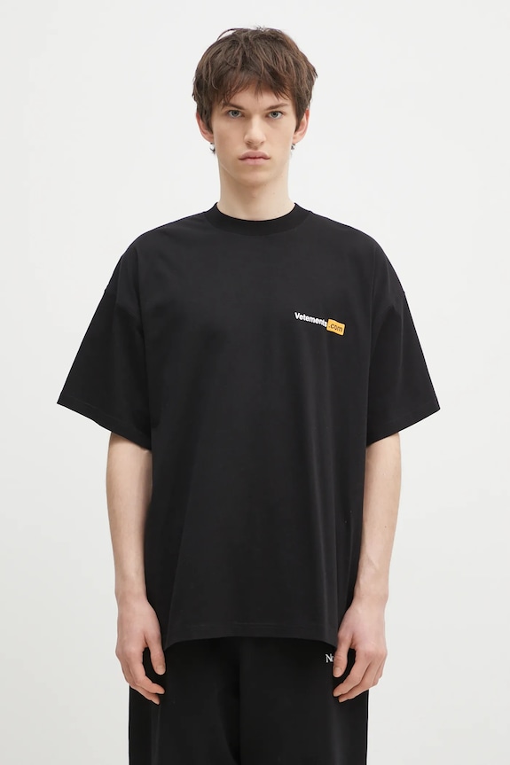 Clothing VETEMENTS cotton t-shirt Vetements.Com Regular UA66TR750B black