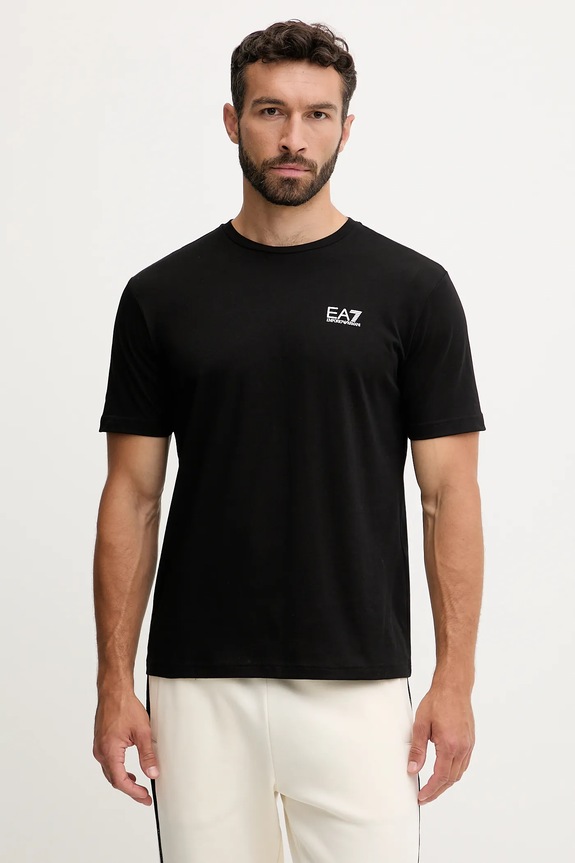 EA7 Emporio Armani t-shirt bawełniany czarny AF10375.7M000567