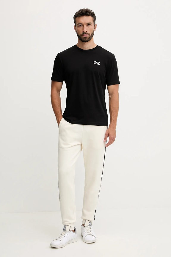 EA7 Emporio Armani t-shirt bawełniany AF10375.7M000567 czarny SS26