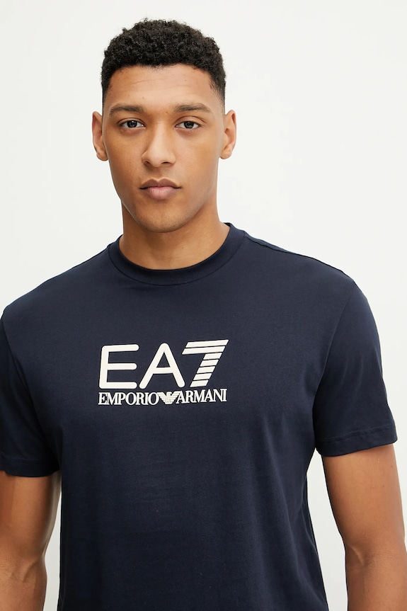 Odzież EA7 Emporio Armani t-shirt bawełniany AF10375.7M000224 granatowy