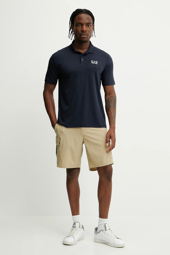 EA7 Emporio Armani polo AF13530.7M000180 granatowy SS25