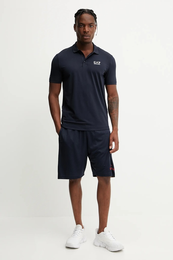 EA7 Emporio Armani polo treningowe AF13755.7M000168 granatowy SS25