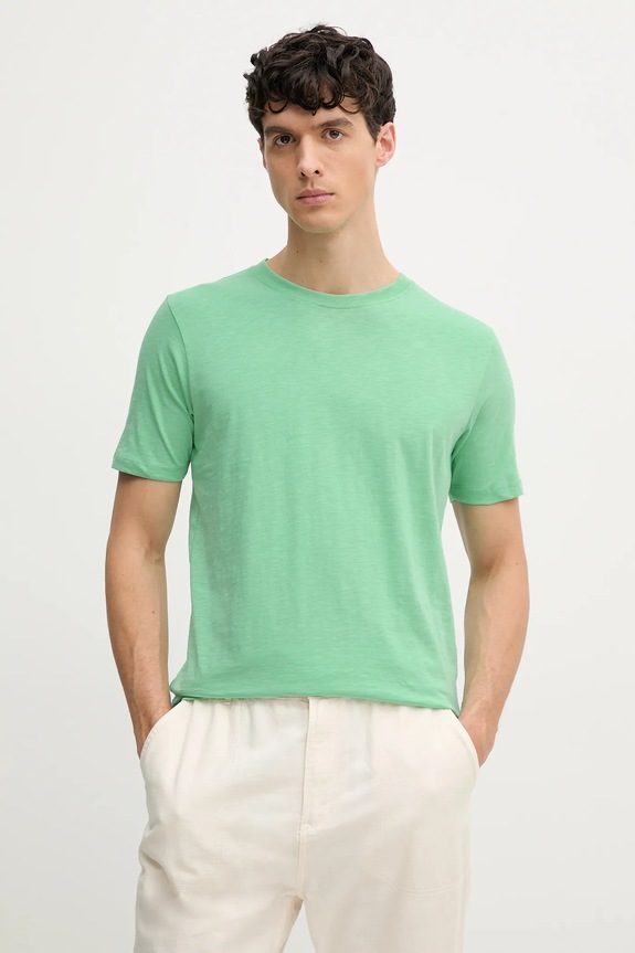 Lindbergh tricou din bumbac uni verde 30.400104.MINT