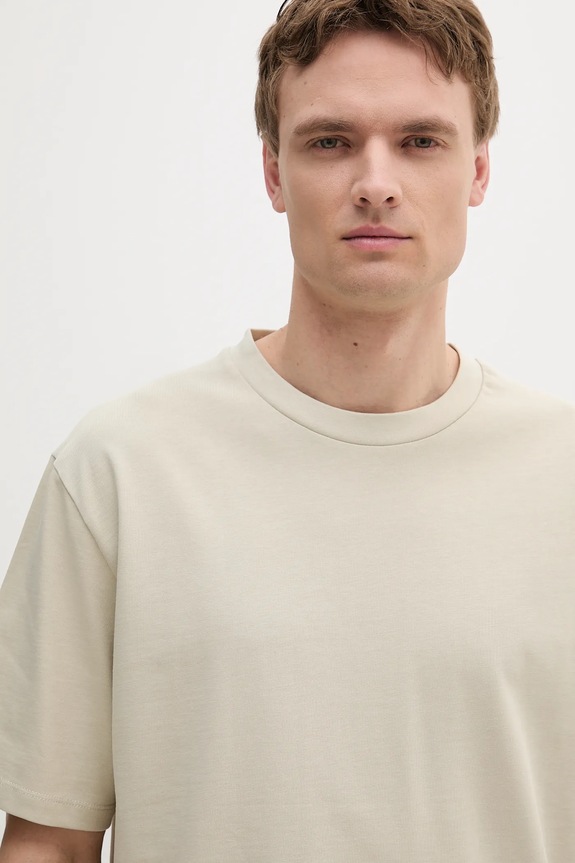 Bombažna kratka majica Lindbergh črna 30.400120B.BLACK