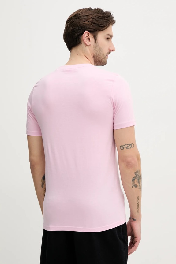 Bombažna kratka majica Lindbergh 30.400235.LAVENDER.P roza SS25