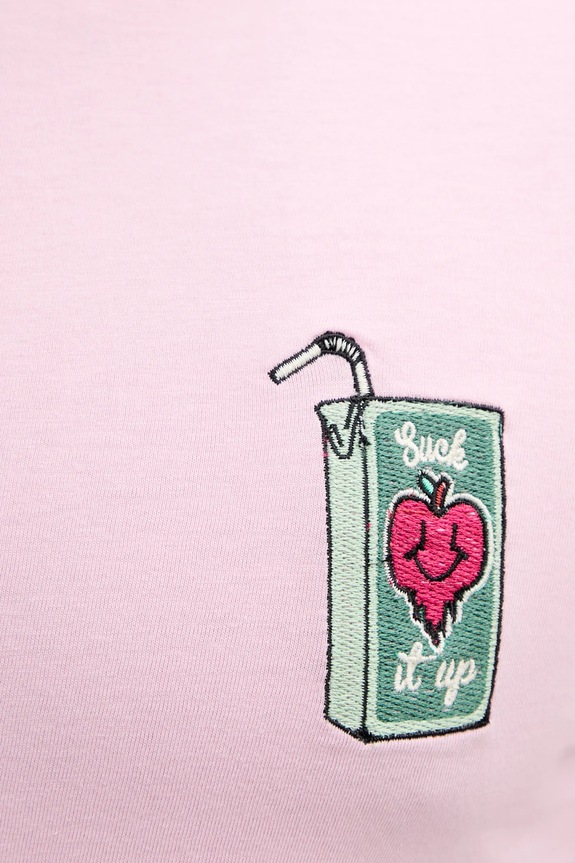 Bombažna kratka majica Lindbergh roza 30.400235.LAVENDER.P