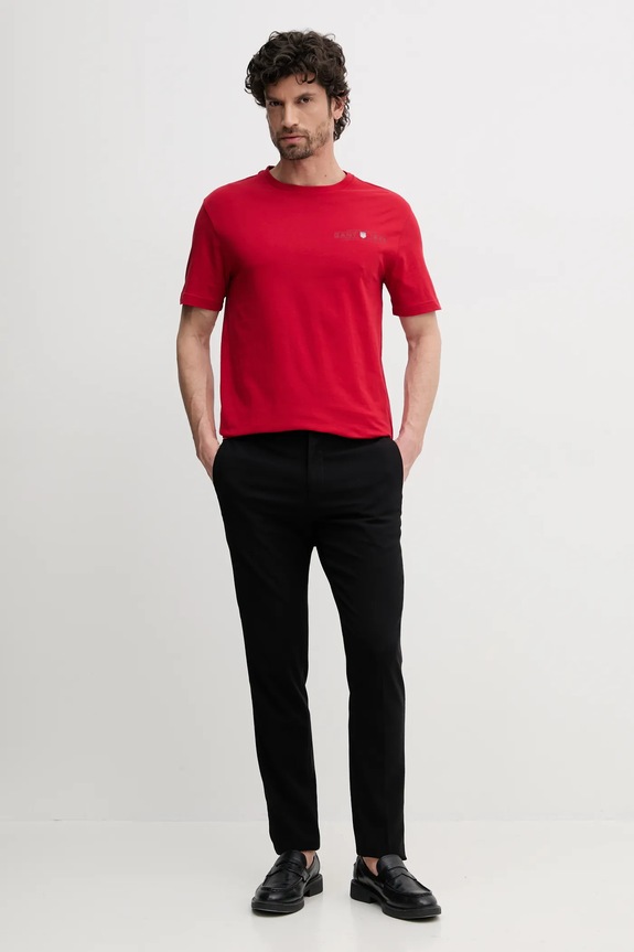 Gant t-shirt bawełniany 2044017 czerwony SS25